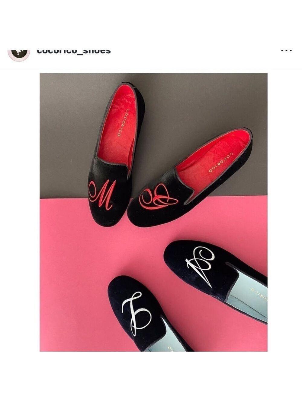 Cocorico Velvet Monogrammed Loafers